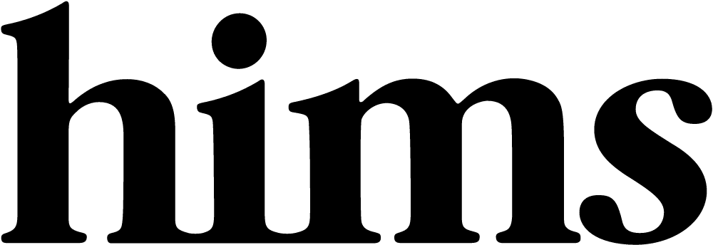 Hims logo in black lowercase text